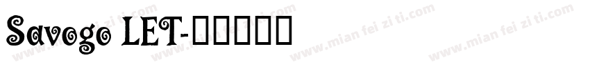 Savogo LET字体转换